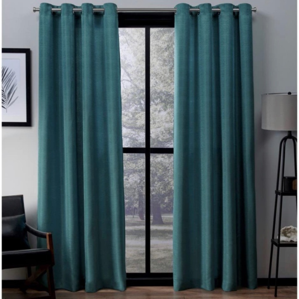 Brand new-Exclusive Home, Virenze Teal curtain set. 54x96